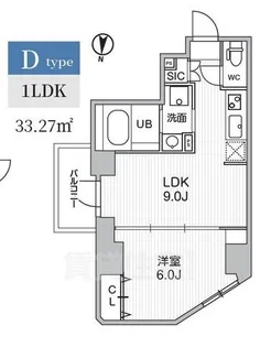 S-RESIDENCE亀戸balm【2階】の間取り