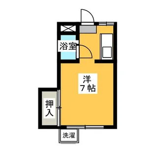 旭ハイツ【1階】の間取り
