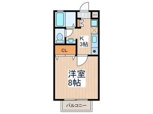 パ-シモン【1階】の間取り