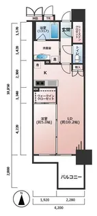 ブランズ北堀江プレイス【10階】の間取り