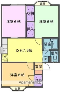 エステートサワフジ02【2階】の間取り