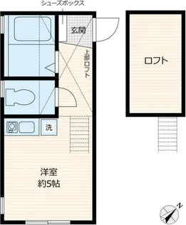 ヒルズ横浜岸谷【2階】の間取り