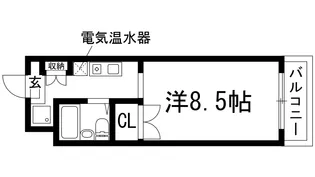 インテルコート池田【1階】の間取り