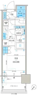 GRAND MARINA TOKYOパークタワー勝どきミッド【20階】の間取り