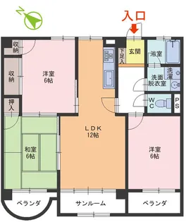 レジデンス大地【1階】の間取り
