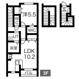 LA VIE BELL II棟【3階】の間取り