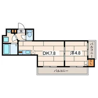 Les Ailes V(レ・ゼール5)【2階】の間取り