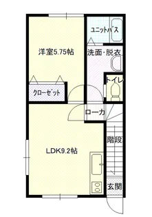 プレステージB【2階】の間取り