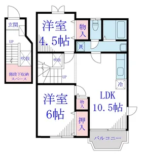 ドエルフォーラム五番館【2階】の間取り