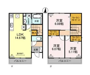 ガーデン善峯道の間取り
