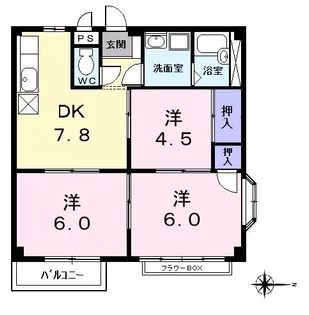 エルディム鈴木【2階】の間取り