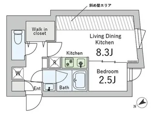 MiNo三軒茶屋【4階】の間取り