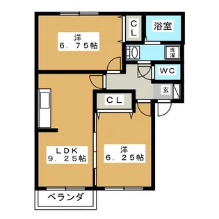 アセラF棟【2階】の間取り