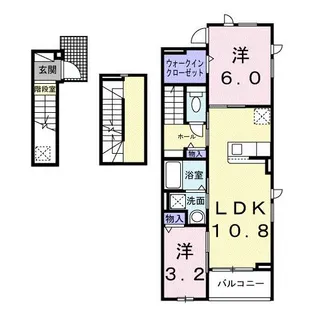ヒカルサ岡崎蓑川町【3階】の間取り