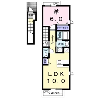 タムセルク【2階】の間取り