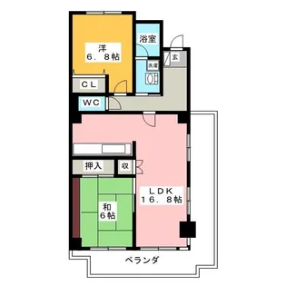 タワーレジデンスHADA【9階】の間取り