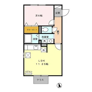 セジュールブランシェ【1階】の間取り