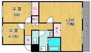 ロイヤルオクムラ【2階】の間取り