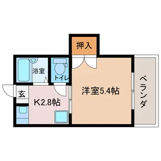 ブルージュハイムII【1階】の間取り