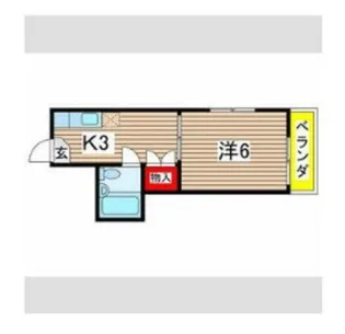 メゾンフロレアル【2階】の間取り