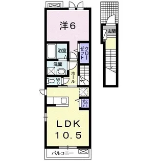 NAGOMI【2階】の間取り