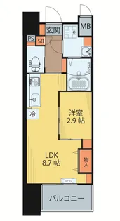 シェルグランデ広瀬橋【10階】の間取り