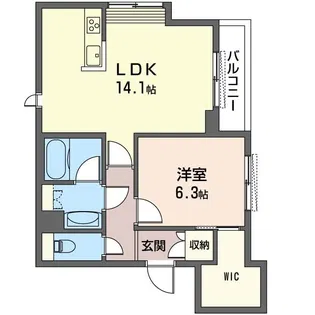 Lumiere KYODO【3階】の間取り