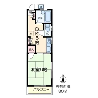 コーポ高鈴【3階】の間取り