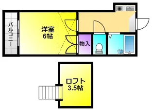 メイプルコート北寺島【1階】の間取り