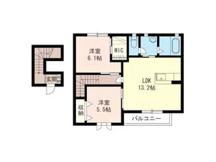 ドルチェA【2階】の間取り