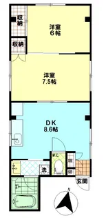 第一セブンサーペント【3階】の間取り