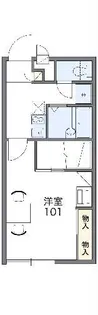 レオパレスジャルダンC【2階】の間取り