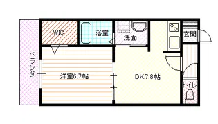 オーキッドフラッツ加古川【4階】の間取り