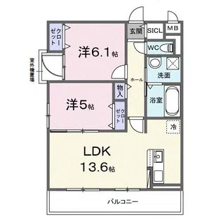 エアリーヒル【3階】の間取り