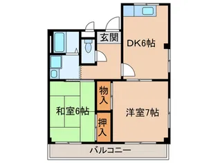 グランドハイツ【1階】の間取り