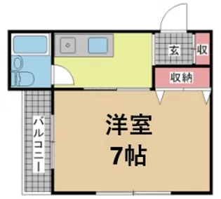 ルミナス御影【1階】の間取り