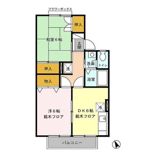 ソアニュー小山【2階】の間取り