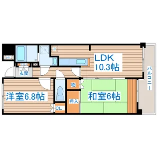 グランヴェルディ【7階】の間取り