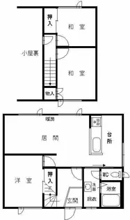北海道旭川市豊岡十一条5【一戸建】の間取り