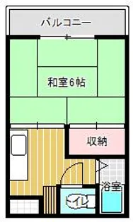 グリーンハイツ打越【1階】の間取り