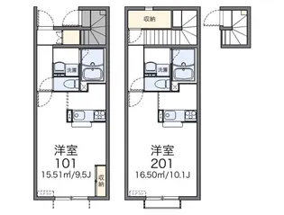 レオネクストリブラ【2階】の間取り