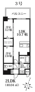 MODERN PALAZZO けやき通り【5階】の間取り