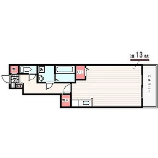 メルベーユ神戸【1階】の間取り