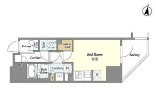 シーズンフラッツ上野御徒町【11階】の間取り