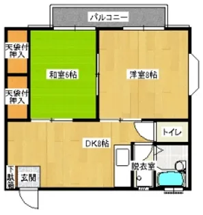 光ハイツ【1階】の間取り