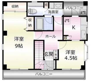 アイエスティ【3階】の間取り