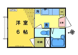 啓コーポ【3階】の間取り