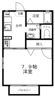 メゾンアーサーIII【1階】の間取り