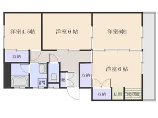 ニューカマ宇宿【2階】の間取り