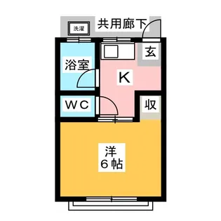 西町ハイツ【1階】の間取り